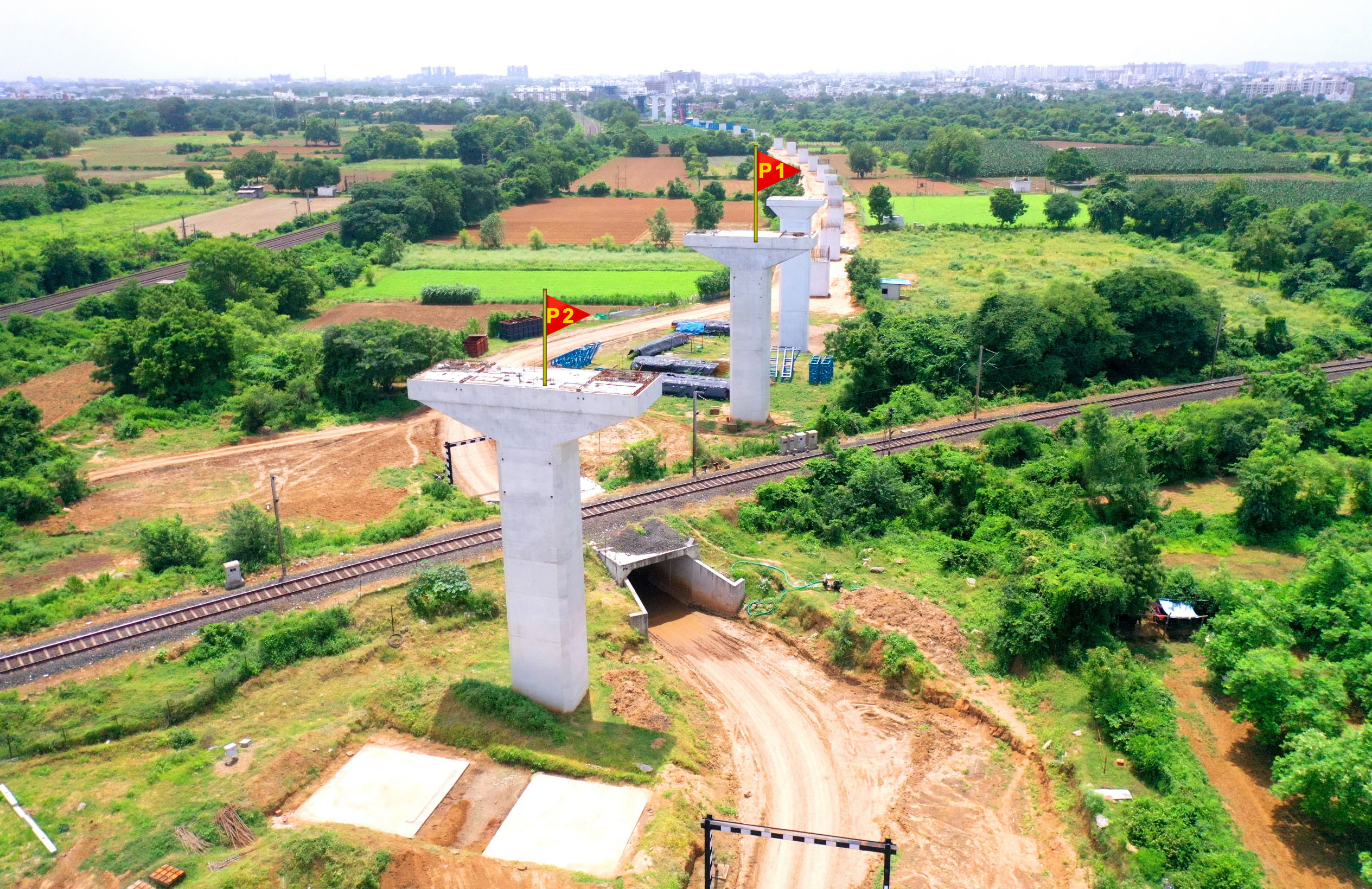 FSLM कास्टिंग यार्ड @ Ch 434 किमी, आनंद ज़िला - फरवरी 2022